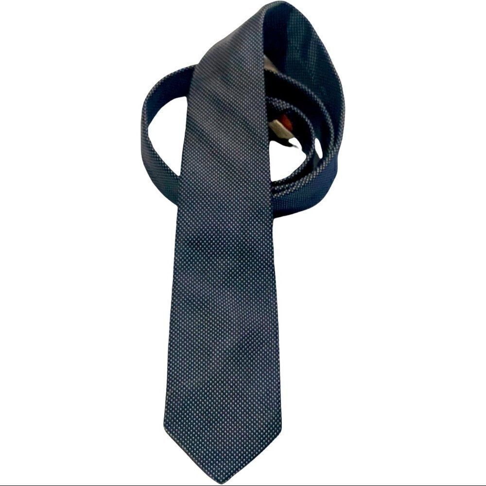 Bert Pulitzer Navy Blue Silk Necktie
